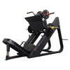 Excel Linear Leg Press - Muscle D Fitness - Plate Load Leg Press - Adjustable Back Pad - Plate Storge Pegs