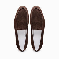 16-621-MOC LIVORNO Sueded Italian Goatskin Loafer Mocha