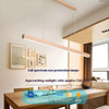 Log Style Solid Wood Chandelier Light – 110V Wide Pressure Strip