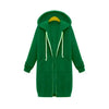 Luxury Women's Autumn Winter Thickening Hoodies Leisure Loose Hooded Jackets Pockets Plus Size Sweatshirt Sports Dresses Outwear Women's Hooded Flannel Jacket Casual Fleece Windbreaker Hoodie