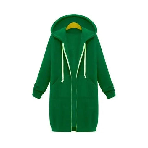 Luxury Women's Autumn Winter Thickening Hoodies Leisure Loose Hooded Jackets Pockets Plus Size Sweatshirt Sports Dresses Outwear Women's Hooded Flannel Jacket Casual Fleece Windbreaker Hoodie