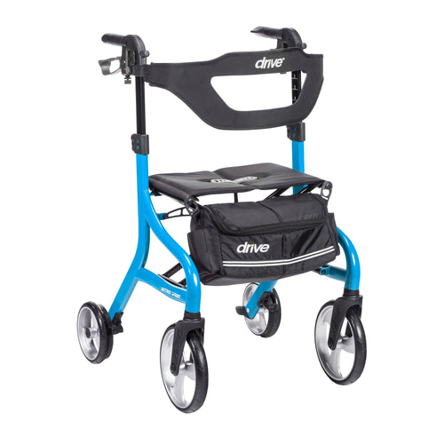 Nitro Sprint Rollator Rolling Walker, Tall, Blue RIO Medical Supplies