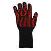 BBQ Oven Gloves High Temperature Resistance Barbecue Cooking Baking Heat Insulation 14 Inch Bracers Microwave Gloves Fireproof Kitchen Gloves for Outdoor Cooking BBQ Barbecue Accessories