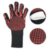 BBQ Oven Gloves High Temperature Resistance Barbecue Cooking Baking Heat Insulation 14 Inch Bracers Microwave Gloves Fireproof Kitchen Gloves for Outdoor Cooking BBQ Barbecue Accessories