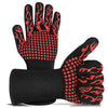 BBQ Oven Gloves High Temperature Resistance Barbecue Cooking Baking Heat Insulation 14 Inch Bracers Microwave Gloves Fireproof Kitchen Gloves for Outdoor Cooking BBQ Barbecue Accessories