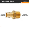 PEX A Expansion 1/2" PEX x 3/4" Male Threaded F1960 Adapter (Lead Free)