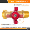 10 Pcs 1/2" Hose Boiler Drain Angle, 1/4 Turn Plumbingsell