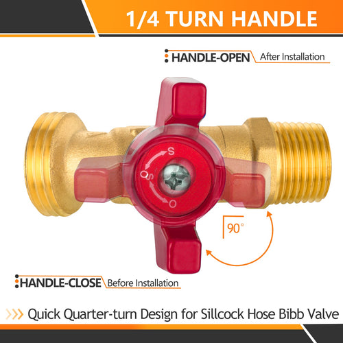 10 Pcs 1/2" Hose Boiler Drain Angle, 1/4 Turn Plumbingsell
