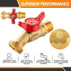 10 Pcs 1/2" Hose Boiler Drain Angle, 1/4 Turn Plumbingsell