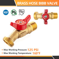 3/4" Hose Boiler Drain Angle, 1/4 Turn