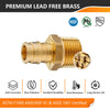 PEX A Expansion 1/2" PEX x 3/4" Male Threaded F1960 Adapter (Lead Free)