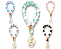 Mama Butterfly Bracelet Keychain Silicone Beaded Accessory
