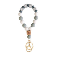 Mama Butterfly Bracelet Keychain Silicone Beaded Accessory