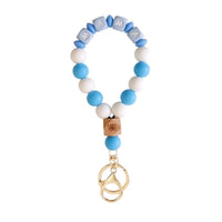 Mama Butterfly Bracelet Keychain Silicone Beaded Accessory