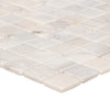 Carrara White Marble Tumbled Mosaic Floor and Wall Tile - Livfloors Collection