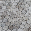 Silver Emperador Marble Hexagon 2" Polished Mosaic Floor and Wall Tile - Livfloors Collection