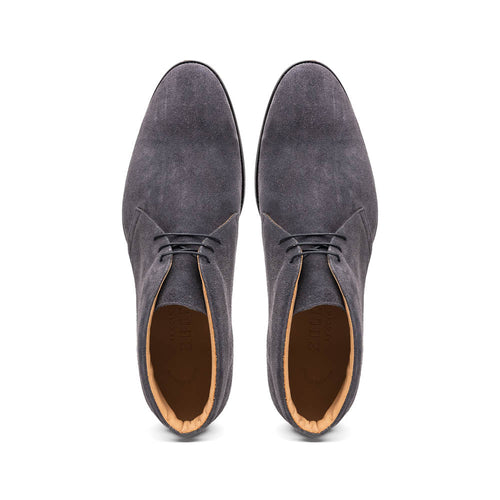 46-592-GRY MARCO Suede Calfskin Chukka Boot Grey