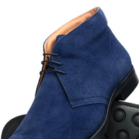 Zelli Italia Zelli Italia 46-592-NVY MARCO Suede Calfskin Chukka Boot, Navy