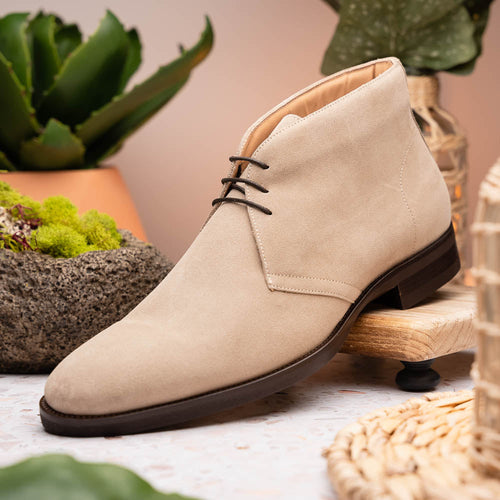 46-592-SND MARCO Suede Calfskin Chukka Boot Sand