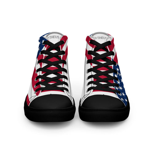 THEUS Men’s high top USA canvas shoes
