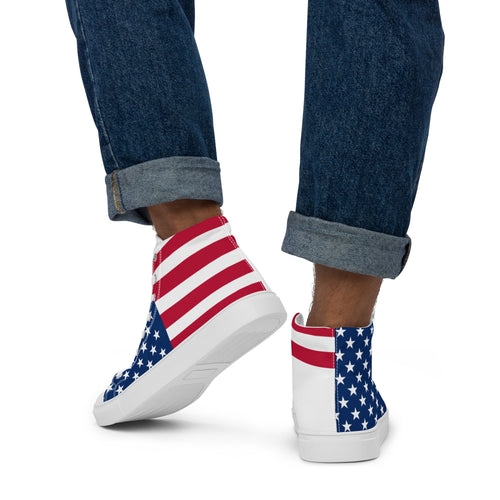 THEUS Men’s high top USA canvas shoes