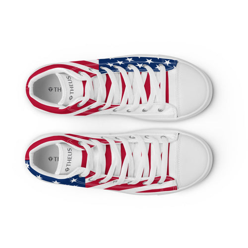 THEUS Men’s high top USA canvas shoes