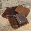Mens Leather Wallet with Coin Pocket and ID Window