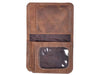 Mens Leather Wallet with Coin Pocket and ID Window