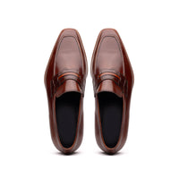 15-703-CGN MEO Hand Burnished Loafers Cognac