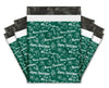 Merry Christmas Green Poly Mailers Size 10x13 Colorful Shipping Bags