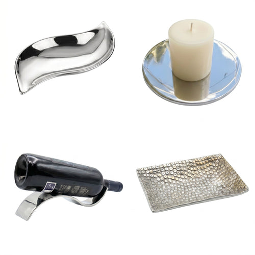 Metal Home Accents Collection 4-Piece Set