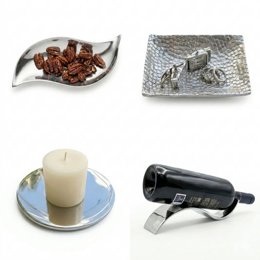 Metal Home Accents Collection 4-Piece Set