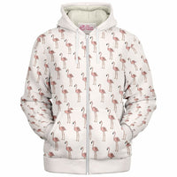 Classic Flamingo Zip-Up Hoodie