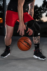 Mid-Length Padded Knee Sleeve - Black Cumulus Sport