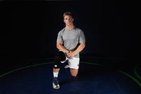 Mid-Length Padded Knee Sleeve - Black Cumulus Sport