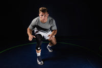Mid-Length Padded Knee Sleeve - Black Cumulus Sport