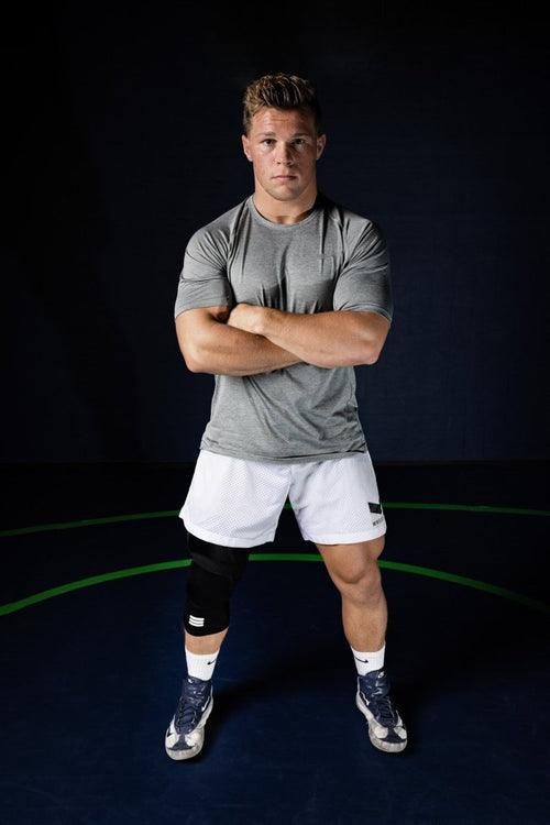 Mid-Length Padded Knee Sleeve - Black Cumulus Sport