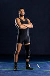 Mid-Length Padded Knee Sleeve - Black Cumulus Sport