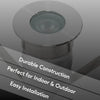 Mini Milk Cap In-Ground Well LED Light Fixture 3W 2700K 12-24V DC Input