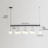 Modern 8-Light Globe Pendant Lights Hanging Chandelier for Kitchen Island