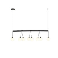 Modern 8-Light Globe Pendant Lights Hanging Chandelier for Kitchen Island