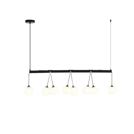 Modern 8-Light Globe Pendant Lights Hanging Chandelier for Kitchen Island
