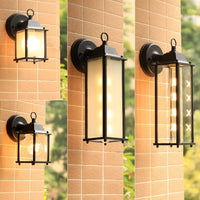Modern Aluminum Wall Lamp for Outdoor with Clear & Frosted Glass Options