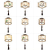 Modern Ceiling Lamp for Living Room with Soft Fabric Shade