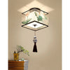 Modern Ceiling Lamp for Living Room with Soft Fabric Shade