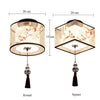 Modern Ceiling Lamp for Living Room with Soft Fabric Shade