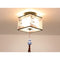 Bamboo Leaves Square Tassel / LED Warm Light
