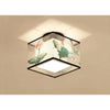 Modern Ceiling Lamp for Living Room with Soft Fabric Shade