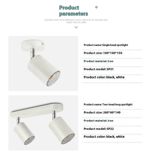 Modern Ceiling Spot Light with Aluminum Body for Stylish Interiors