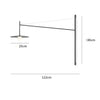 Modern Geometric Wall Light for Hallway and Restaurant Interiors